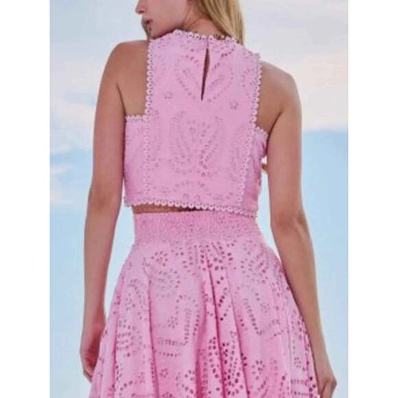 Eyelet Lace Top and Maxi Skirt Set - Picture 8 of 14